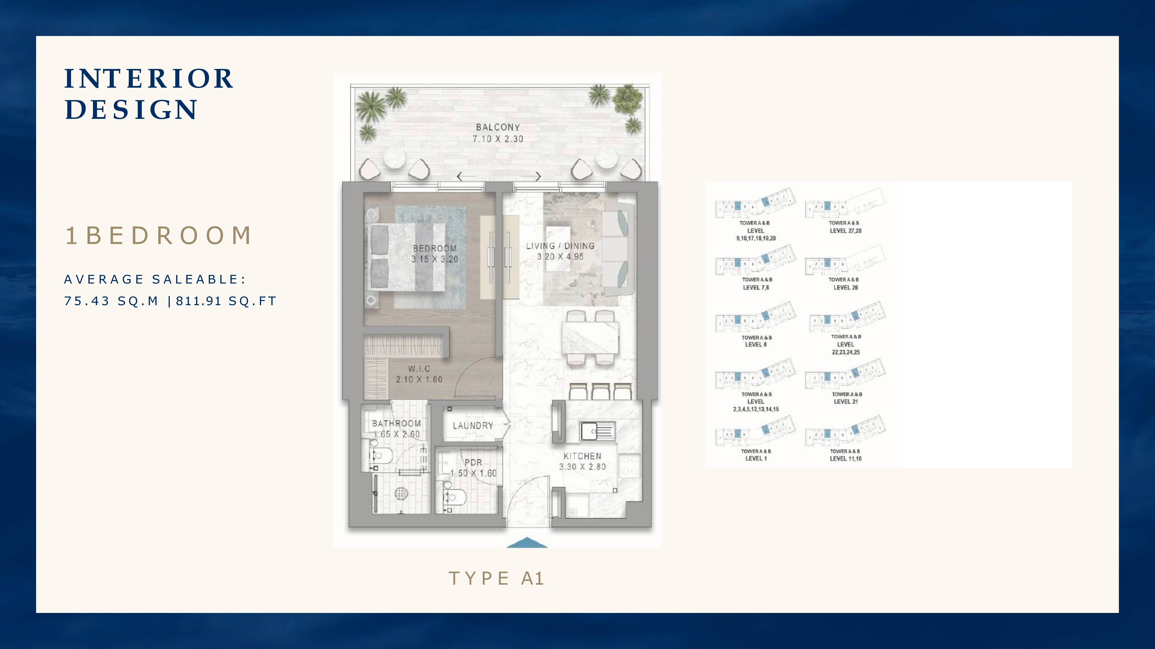 غرفة وصالة مشروع Chelsea من داماك في دبي